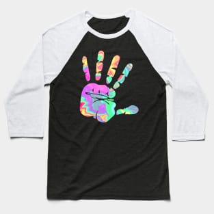 Hand Print Watercolor Baseball T-Shirt